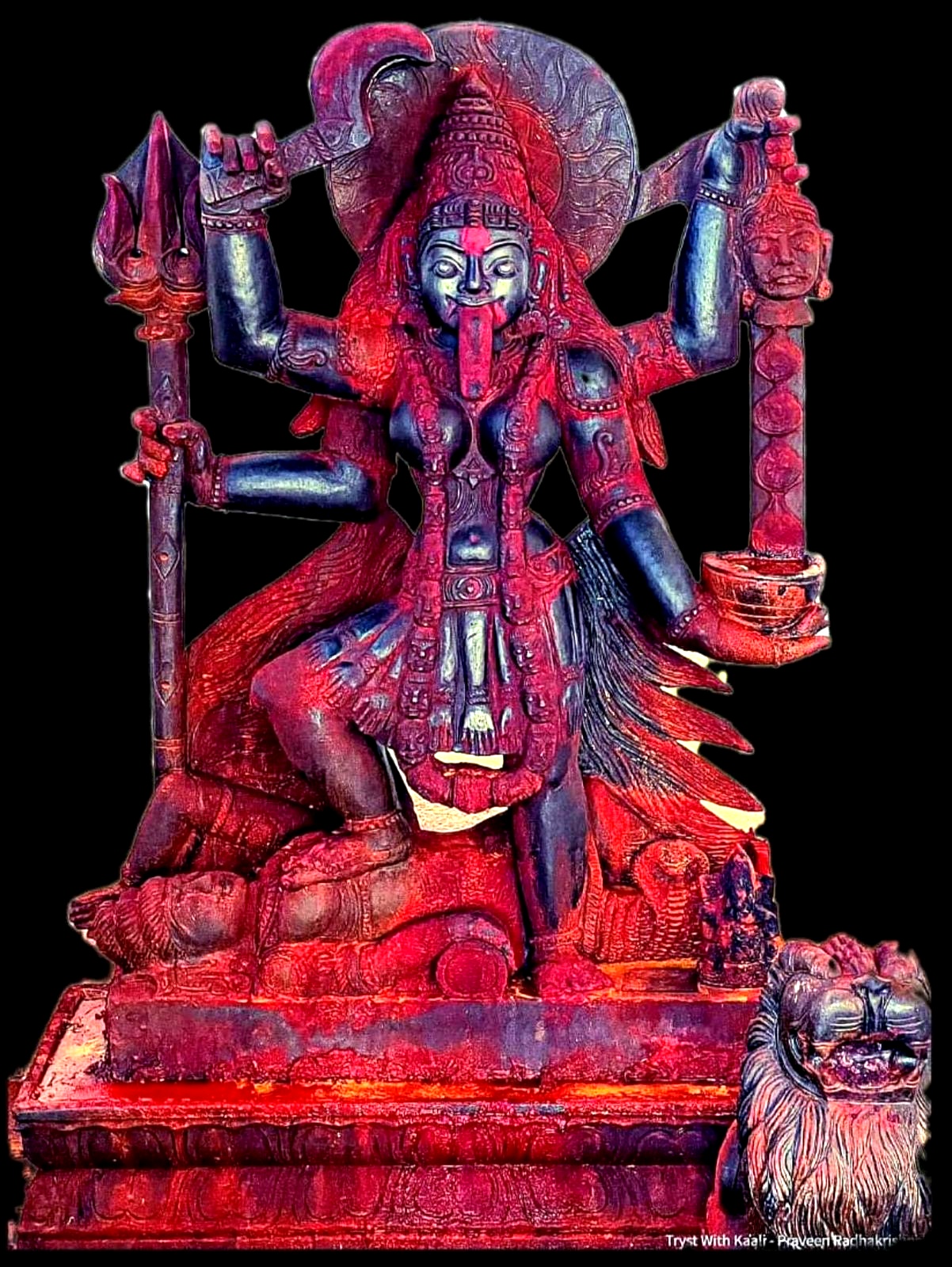 Ma Kali, the Dark Mother worshipped through the Kakaradi Kali Sahasranama